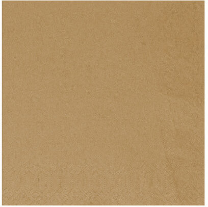 Krinos Luxus-Papierservietten 1/4 2-lagig 33x33cm 400 Stück Kraft