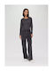 Women's Fabric Trousers Gray