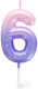 Cake Candle Happy Birthday Candle Pink 6 Legami Cnu0007