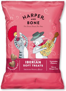 Harper and Bone Λιχουδιά Σκύλου με Κοτόπουλο, Σολομό και Τόνο 90gr
