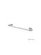 Geesa Ράγα Μπάνιου Μονή Επιτοίχια με Βίδες ​60x60cm Inox Ασημί