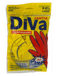 Diva Γάντια Καθαριότητας Latex Groß 1Stück