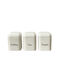 Cryspo Trio Set 3 Pieces Food Jars for Sugar Coffee Tea with Lid Metallic Brown 11x11x15cm 3 Pieces