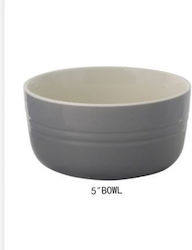 SDS Serving Bowl Round Ceramic Gray