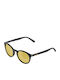 Cairn Unisex Sunglasses with Black Plastic Frame and Yellow Mirror Lens LWBRAD-402TU