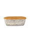 Bread Box Wooden White 35x18x14cm