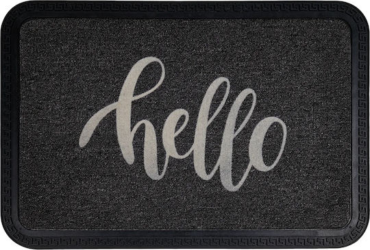 San Lorentzo Entrance Mat Hellocalligraphic Black 40x60cm