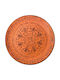 Oriana Ferelli Serving Platter made of Porcelain Vintage Terracotta with Diameter 31cm