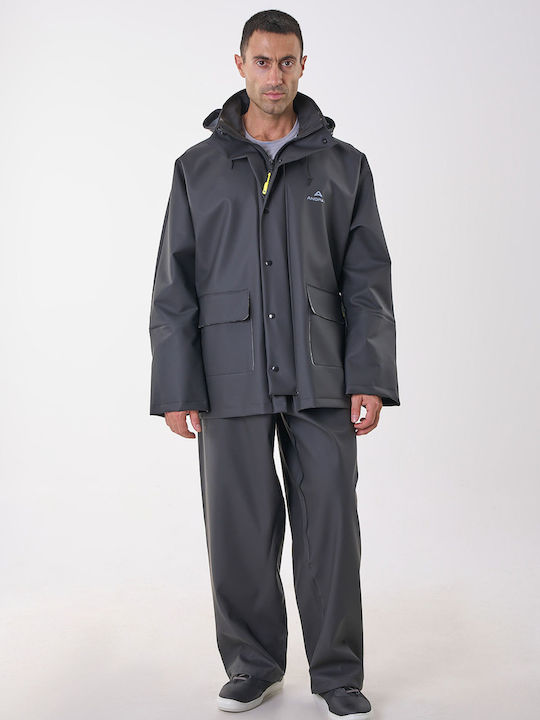 Anorak Waterproof Suit Avenue Long Black