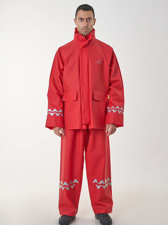 Anorak Wasserdichter Anzug Street R-ii Lang-rot