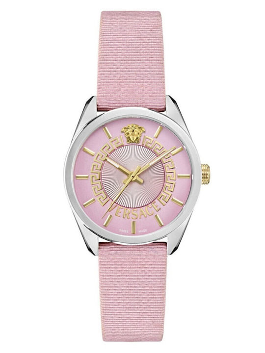Versace V-circle Γυναικείο Ρολόι 36mm Μπαταρίας...