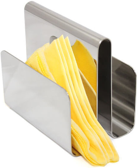 Dianomiki Metallic Napkin Holder Silver