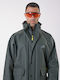 Anorak Wasserdichte Motorradjacke Lang Oliv