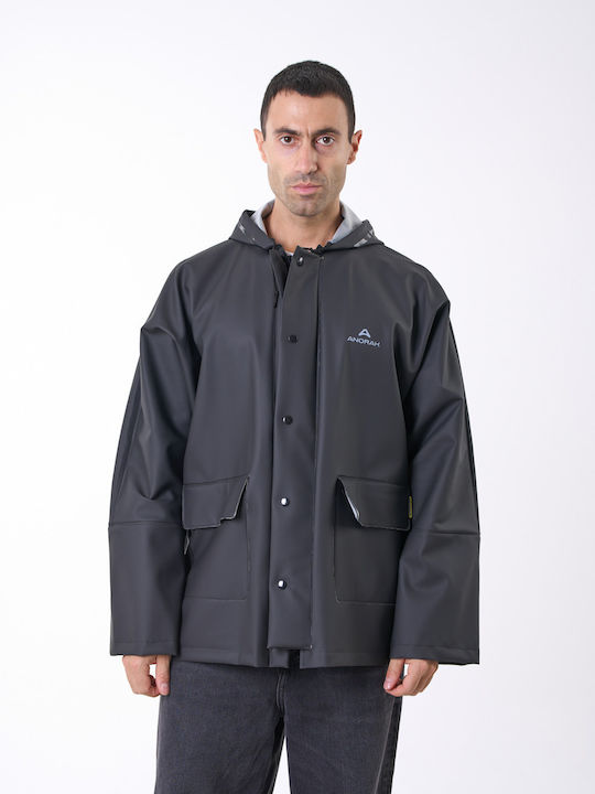 Anorak Αδιάβροχο Σακάκι Strutter Flex Long-μαύρο