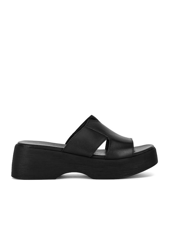 Flache Sandalen für Damen in Schwarz Farbe
