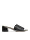 Mules mit Chunky Absatz in Schwarz Farbe