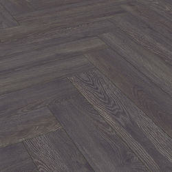 Kronotex Πάτωμα Laminate Herringbone 8mm-ac4/32 Elba Oak Black Κιβ 1,238 M2 D6010