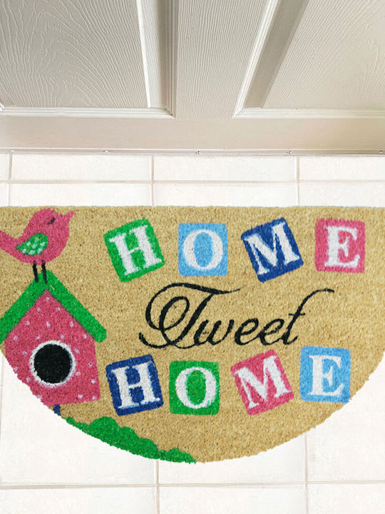 San Lorentzo Entrance Mat Semicircular Multicolour 40x70cm