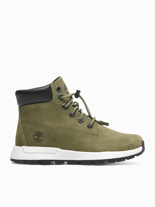 Killington Trekker Suede Παιδικά Μποτάκια με Κορδόνια Πράσινα