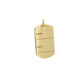 Charm Ausweis aus Gold 14K