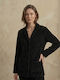 Zizo Winter Damen Pyjama-Set Black