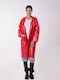 Anorak Waterproof Women's Trench Coat Walker X-long Red