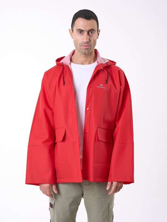 Anorak Waterproof Jacket Watcher Flex Red