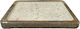 Ξύλινη Πιατέλα Mango Wood Επίστρωση Σμάλτου 20x16cm Λευκή Gold Spots Prestige 20-1716