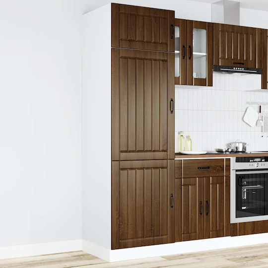 Lucca Кухненска Колона Brown Oak 60x57x207бр