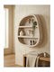 Bookcase Santorini Off-white 95x18x100cm