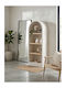 Bibliotecă Santorini Off-white-natural 80x38x188cm