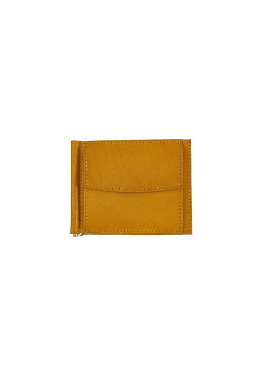 Mybag Men's Leather Money Clip Yellow