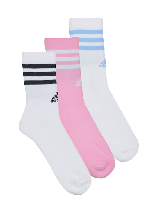 adidas Crew Γυναικείες Κάλτσες Πολύχρωμες 3Pack adidas Crew Γυναικείες Κάλτσες Πολύχρωμες 3Pack