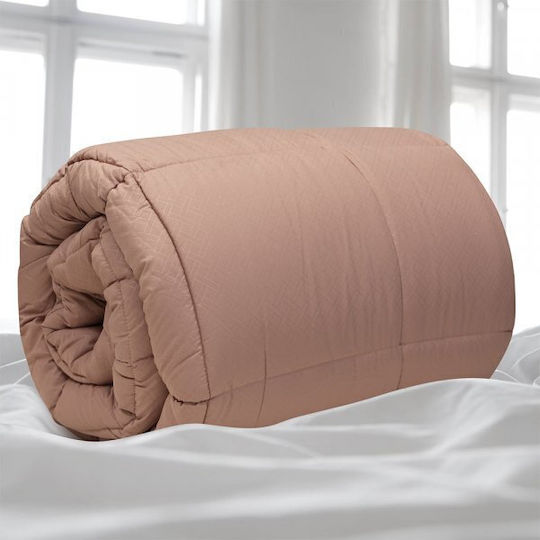 Lino Home Πάπλωμα Μονό 160x220εκ. Colcha Ροζ 120 GSM