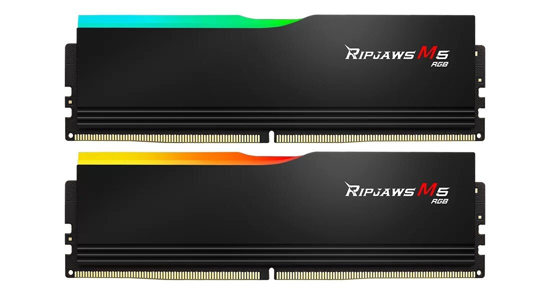 G.Skill Ripjaws M5 RGB 32GB DDR5 RAM με 2 Modules (2x16GB) και Ταχύτητα 5200 για Desktop