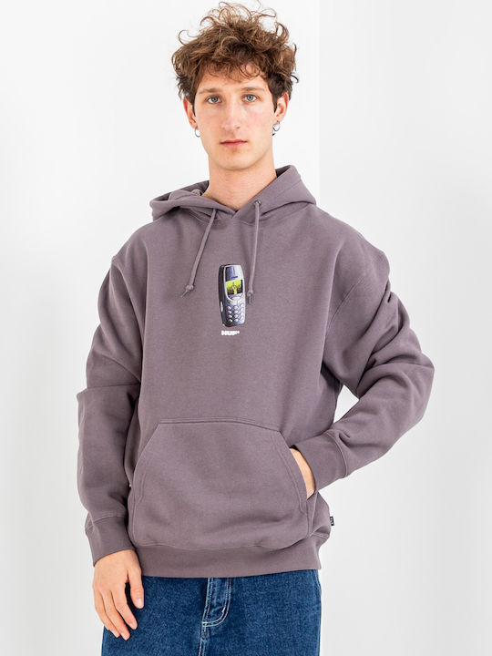 Missed Call Φούτερ με Κουκούλα Light Plum