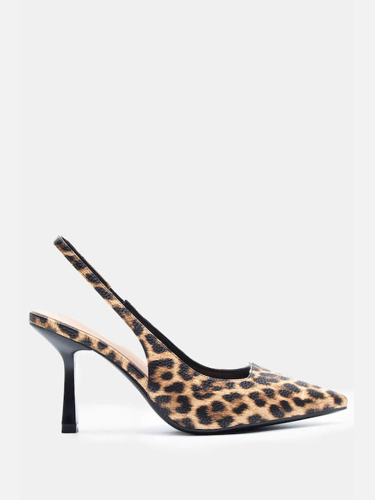 Luigi Multicolour Heels Animal Print