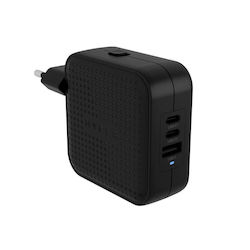Hyper Hyperjuice 70w Usb-c Gan Travel Charger 3c+1a Black Hyper Hyperjuice 70w Usb-c Gan Travel Charger 3c+1a Black