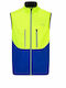 Sleeveless Jacket Waterproof Yellow-blue
