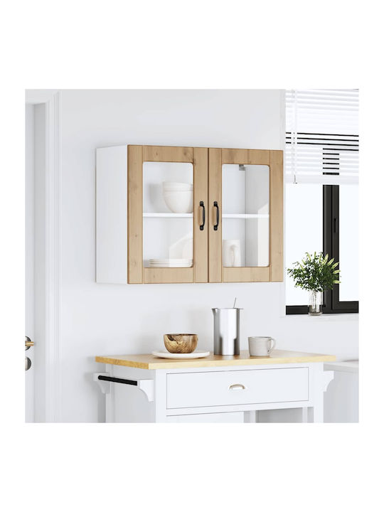 Lucca Шкаф Окачване Дъб Artisan 80x31x60бр