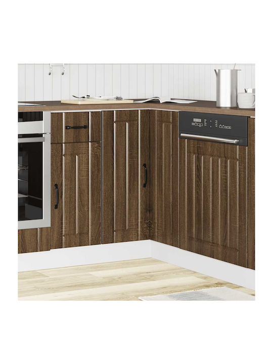 Lucca Corner Cabinet Wall Brown Oak 75.5x75.5x8...