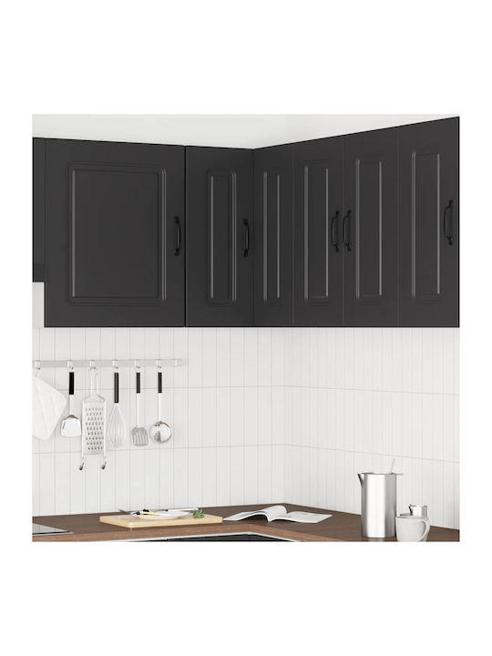 Kalmar Dulap de Colț Suspendata Negru 57x57x60buc