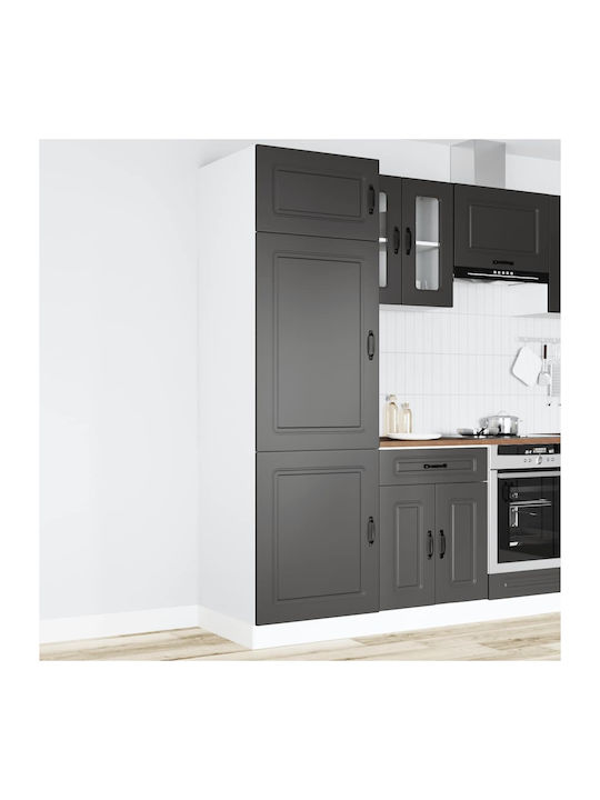 Kalmar Кухненска Колона Черно 60x57x207бр