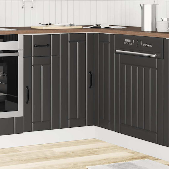 Lucca Eckschrank Wand Black 75.5x75.5x81.5Stück