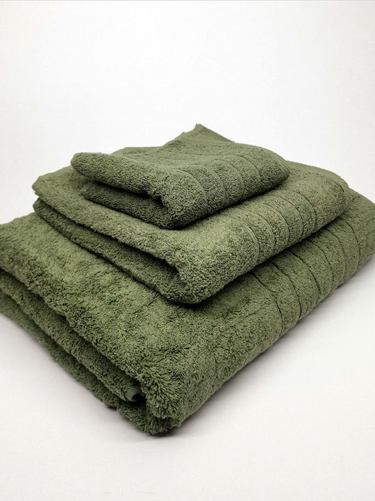 Face Towel 50x100 600gsm 100% Cotton Green