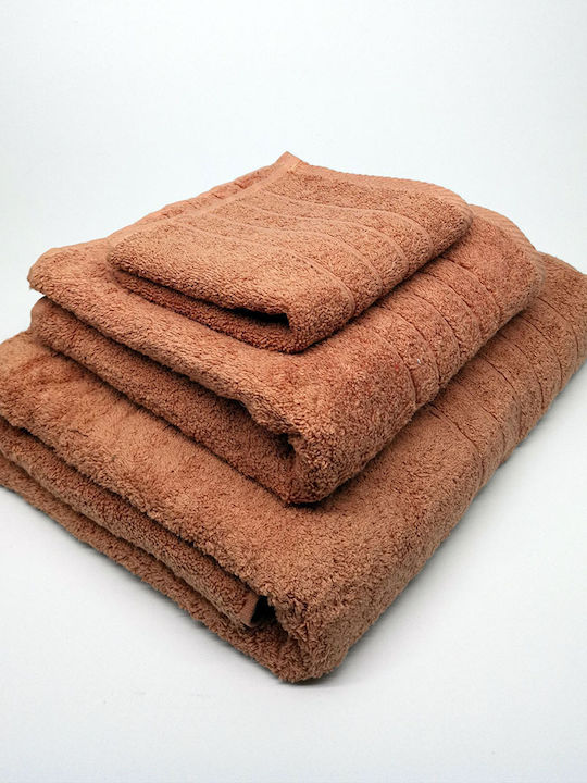 Handtuch 30x50 600gsm 100% Baumwolle Lachsfarben