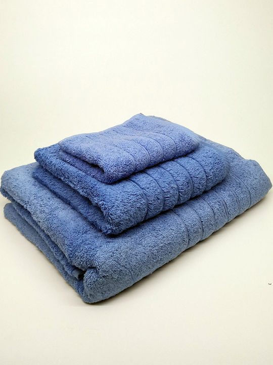 Handtuch 30x50 600gsm 100% Baumwolle Hellblau