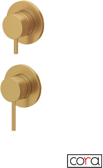 Cora Set Mixer & Deviation Îngropată pentru Duș 3 ieșiri
