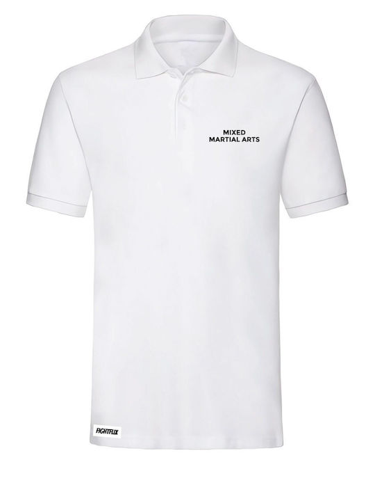 FightFlix Polo Blouse White