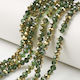 Cristale Tip Swarovski Aur Smarald 8mm Aproximativ 65 bucăți